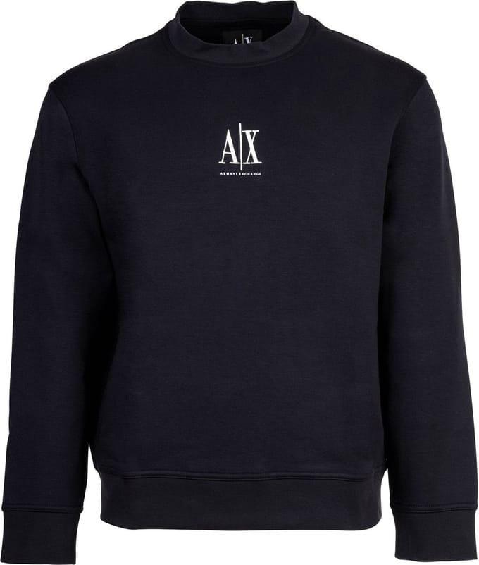 Armani Exchange Heren Geborduurde A|X Centrum Logo Crew Neck Sweatshirt