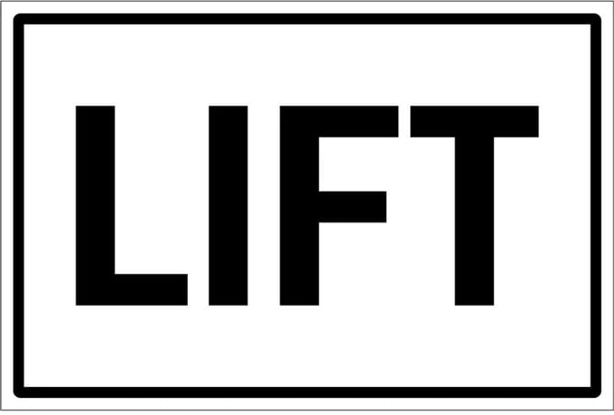 Lift sticker | 45 x 30 cm