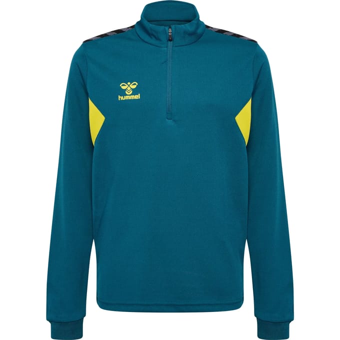 Authentieke sweatshirt met 1/4 rits voor kinderen Hummel