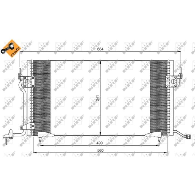 Condensor, airconditioning NRF 35260