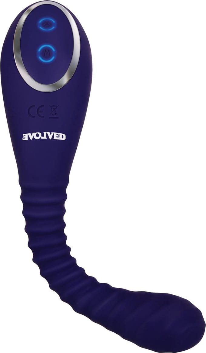 Buigbare vibrator met zuigfunctie Evolved -