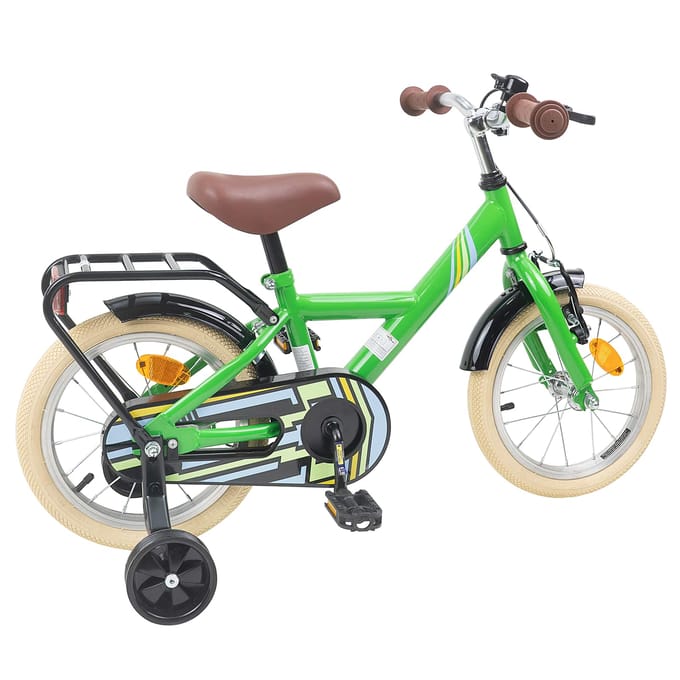 vidaXL - Kinderfiets - 14 - Inch - voor - 3-5 - jaar - oud - Groen