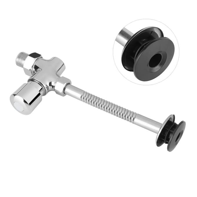 Toilet Urinoir Spoelklep Knop Type Handmatige Vertraging Automatische Uitschakeling wit
