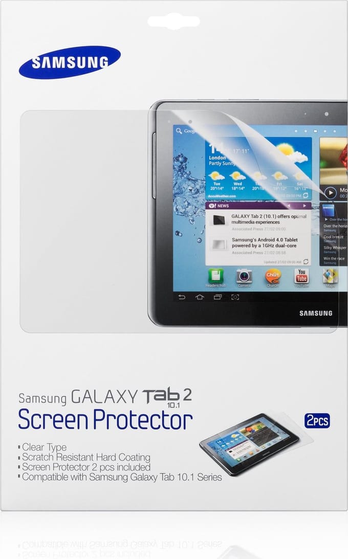Samsung Screenprotector voor Galaxy Note 10.1