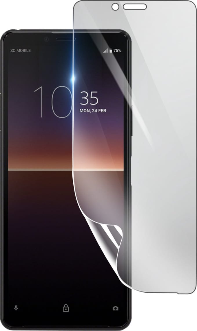 3mk, Geschikt voor Sony Xperia 10 2, Schokbestendige Hydrogel Screenprotector, Transparant