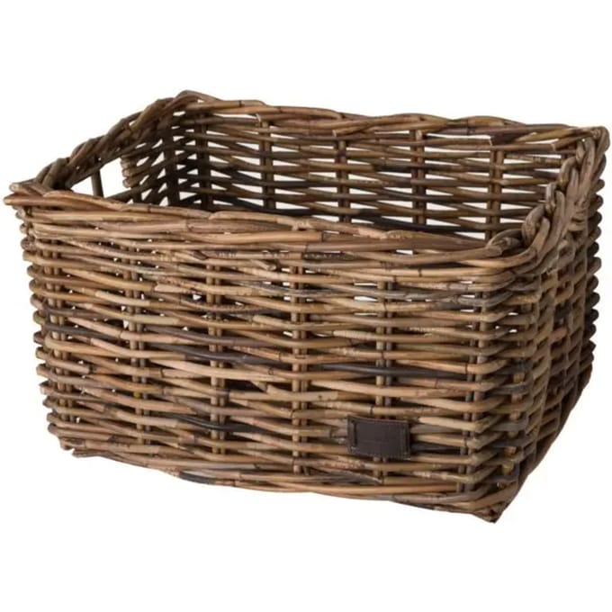 Fastrider Zeno Rotan Fietsmand - Bruin - 26L - Handgemaakt
