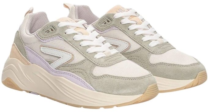 HUB - Glide sneakers dames beige