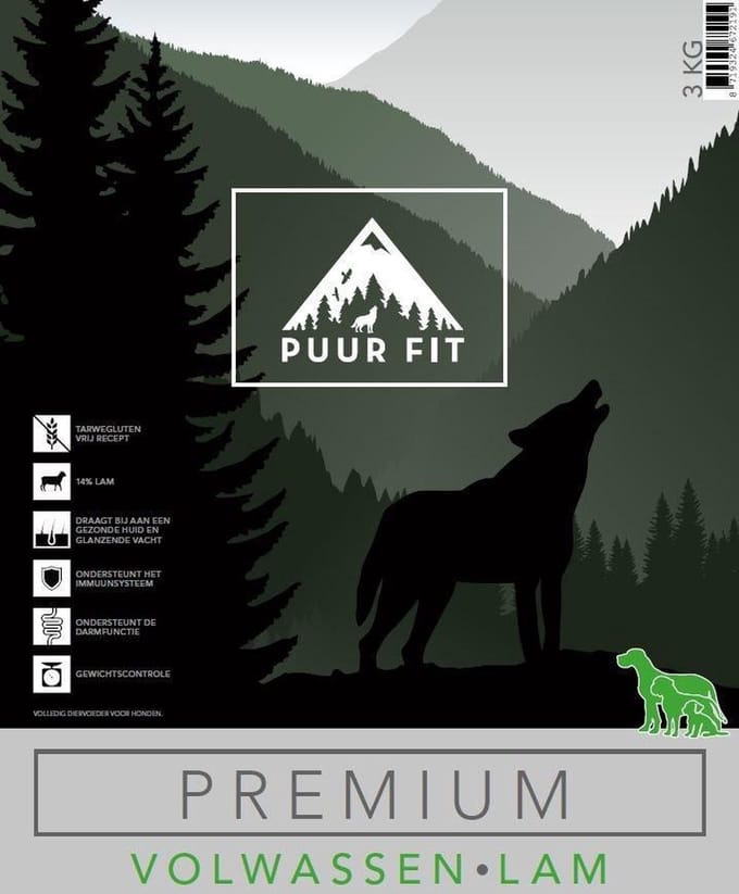 Puur Fit Premium Alle Rassen Lam 3 kilo
