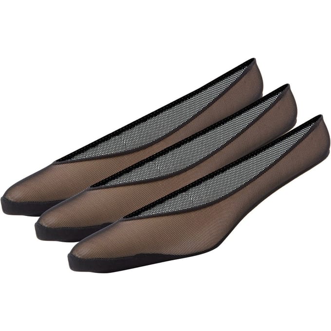 Superga Dames/Dames No Show Sokken (Set van 3) (Zwart)