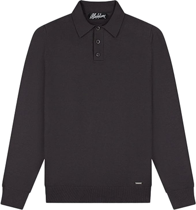 Malelions Knitted Long Sleeve Polo