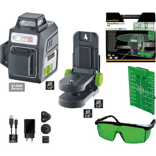 Laserliner PocketPlane-Laser 3G 3D-laser Zelfnivellerend