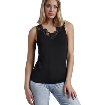 T-shirt met guipure hals vrouw Admas