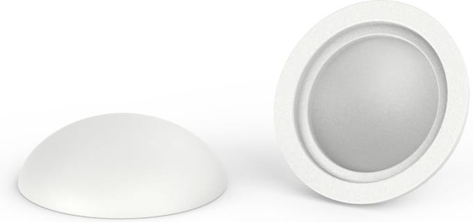 10 stuks - Afdekkapjes voor schroeven - Mat - 14,5mm - Zuiver Wit - RAL 9010