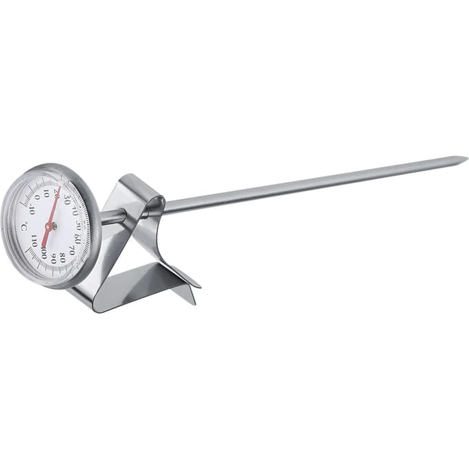 Roestvrijstalen Melkthermometer  10 110 celsius  Makkelijk schoon te maken Koffie Opschuimaccessoires white