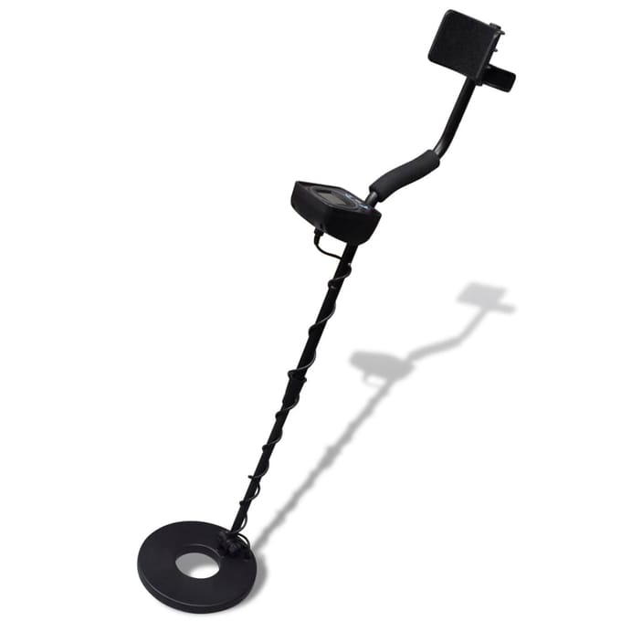 vidaXL - Metaaldetector - met - LCD-scherm - zoekschijf - 21cm - zoekdiepte - 300cm
