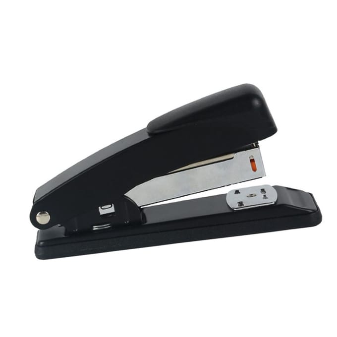 Petite Agrafeuse de Bureau Agrafeuse Manuelle Outil de Reliure de Documents pour Usage Domestique et de Bureau gray