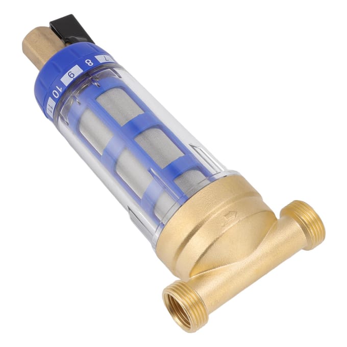 Hele Huis Spin Down Sediment Waterfilter Verfijnde Koperen Kop Spin Down Sediment Voorfilter gray