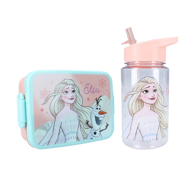Frozen Lunchset - Lunchbox - Drinkfles - Meerkleurig - Lunchbox Kinderen