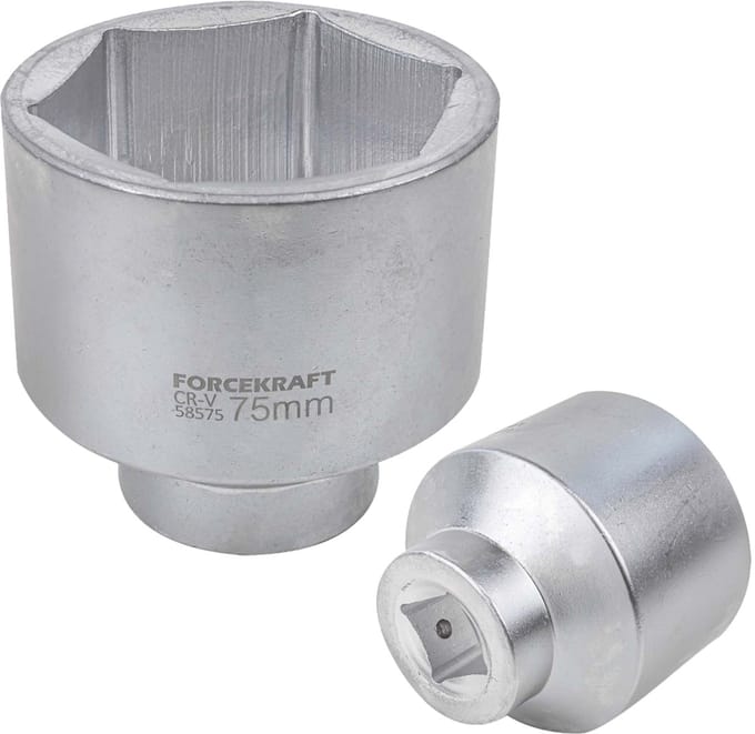 Forcekraft FK-58575 - Dopsleuteldop - 75mm - 6-kant - Cr-V