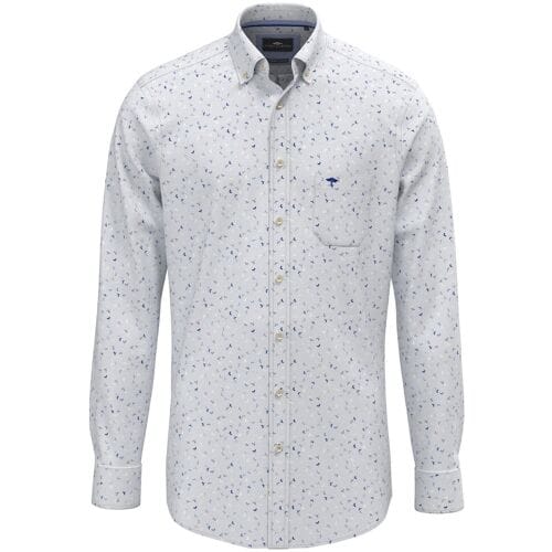 Fynch-Hatton Overhemd Subtle Texture Mini Flower Fantasy Magnolia / male