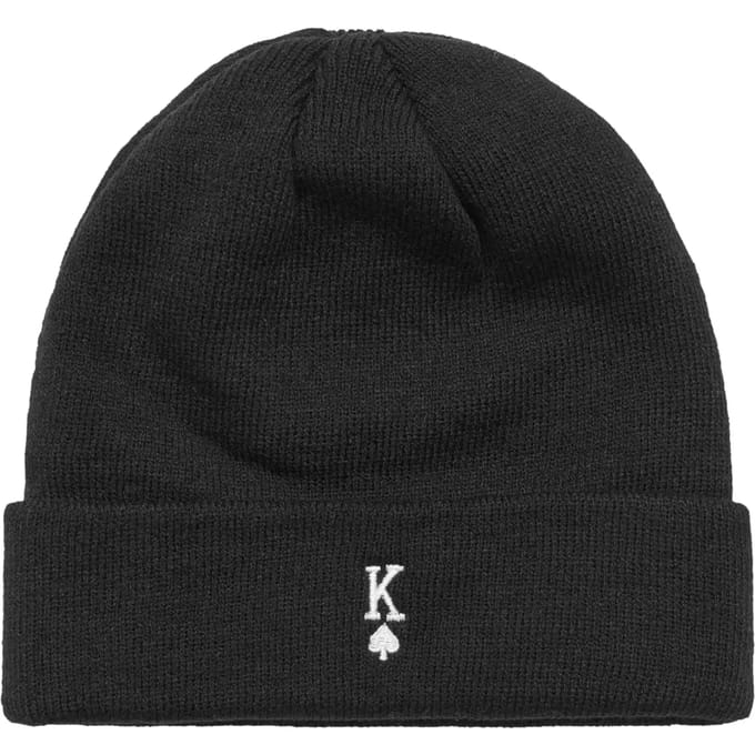 Mister Tee - King Card Heavy Knit Beanie Muts - Zwart