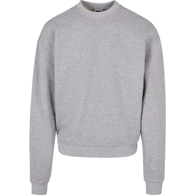 Urban Classics - Ultra Heavy Crewneck sweater/trui - S - Grijs