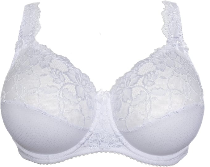 Plaisir Beate beugel bh wit 85C -grote maten met draagcomfort