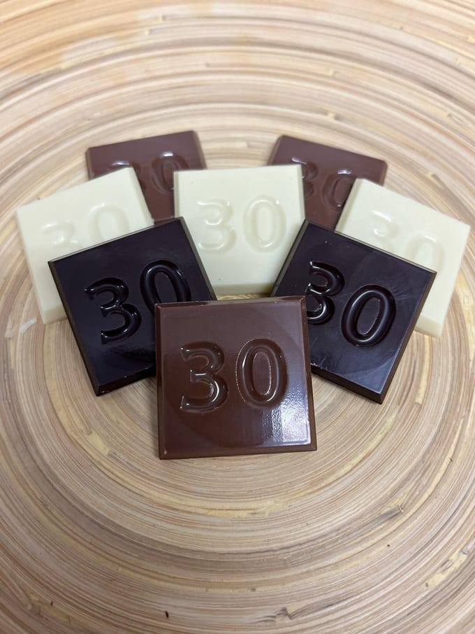 Callebaut - Chocolade cijfer 30 - Cadeau verjaardag - Smaak Mix