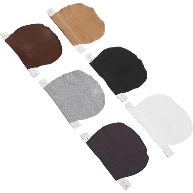 6 stuks Broekverlenger Tailleknoop Katoen Gesp Accessoire Set Kit voor Jurk Tailleband black