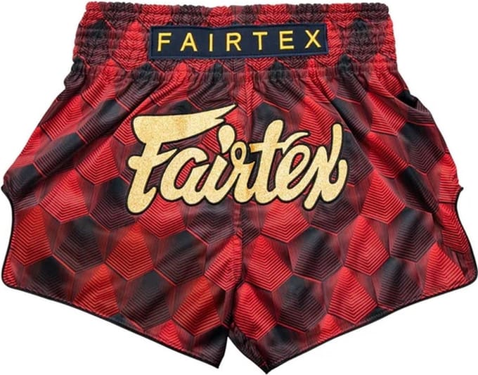 Fairtex BS1919 Muay Thai Shorts - Stealth - Rood/Zwart S