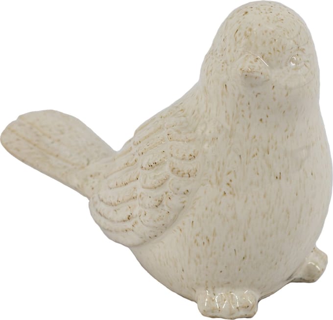 Aardewerk vogel beige wb