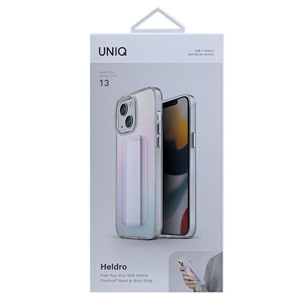Étui pour iPhone 13 UNIQ Heldro avec sangle Iridescente