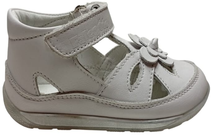 Falcotto - Katara - Mt 20 - velcro gesloten sandalen - bloem - wit