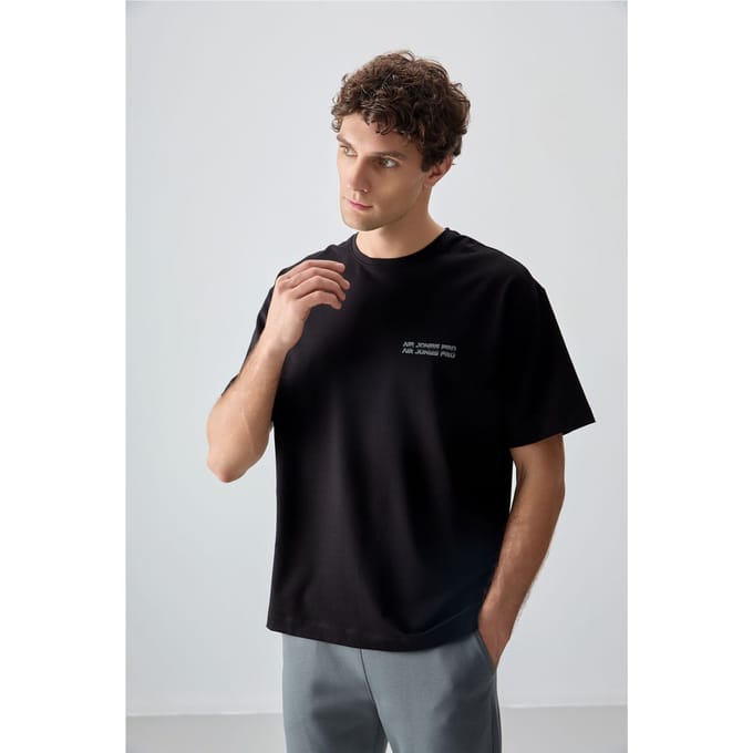 Oversized Gedrukt Katoenen Jersey T-shirt