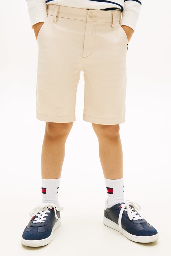 regular fit chino-shorts van katoenmix