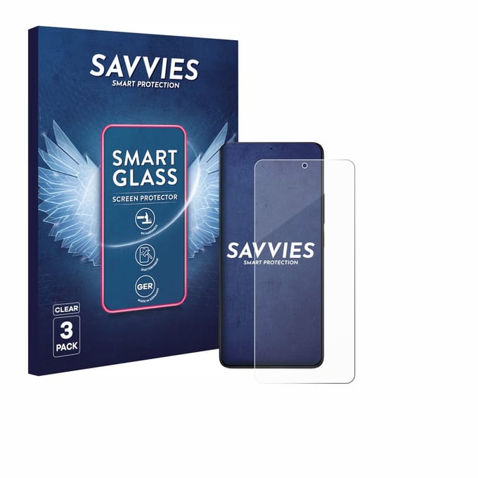 3 Stuks Savvies Screenprotector - geschikt voor Xiaomi Poco X6 Pro - beschermfolie glas transparant