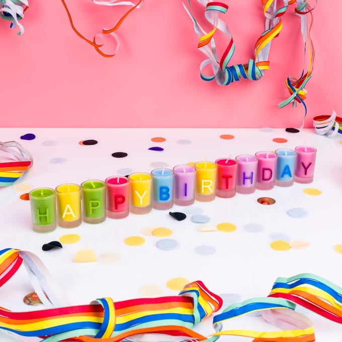 Happy Birthday Kaarsen (set Van 13) van OOTB