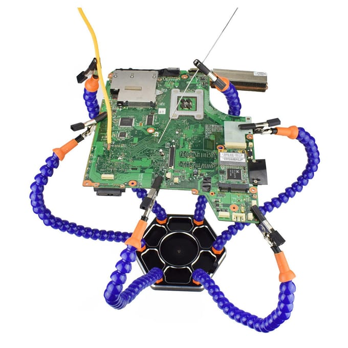 6 Flexibele Armen Solderen Derde Hand PCB Houder Standaard Helpende Klem Soldeerhulp Gereedschap