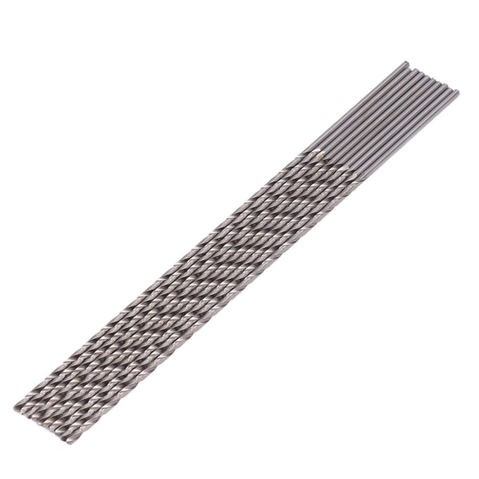 10 Stuks Extra Lange Twist Boorbiten Verlengde HSS Rechte Ronde Schacht Bewerkingsgereedschap 2.5x200mm