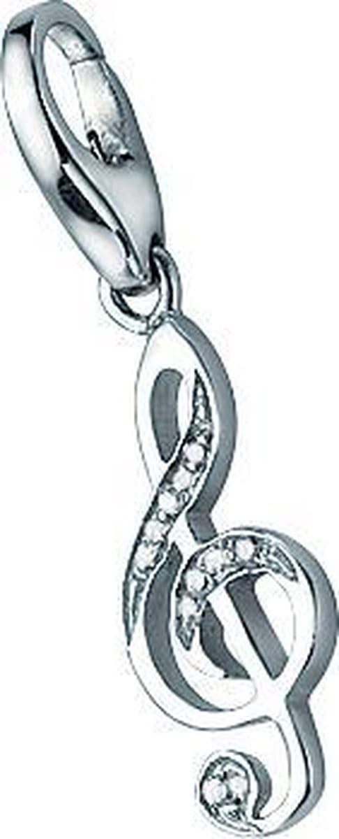 Solsleutel | zirkonia | charm | bedel | hanger | zilver