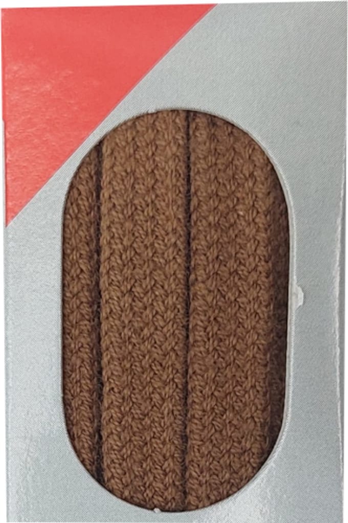 Bob Veter - Cognac - Plat - Lengte 75 cm - Breedte 7 mm - Schoenveter