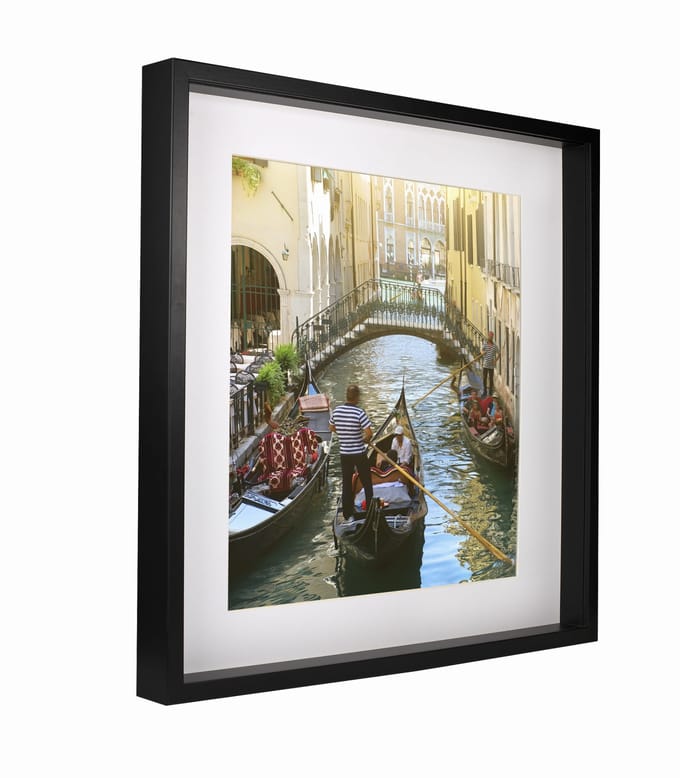 BD art 3D Box Frame - 50x50 cm - Zwart - MDF - Plexiglas