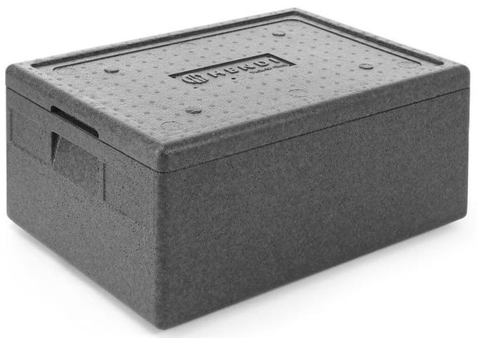 Hendi Kitchen Line - Thermobox GN 1/1 - Ti Cel 40 L - Zwart - Ergonomische Handvatten