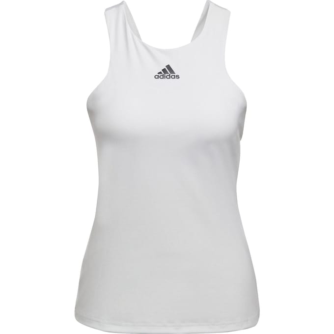 adidas Y Tanktop Dames-Wit Aluminium