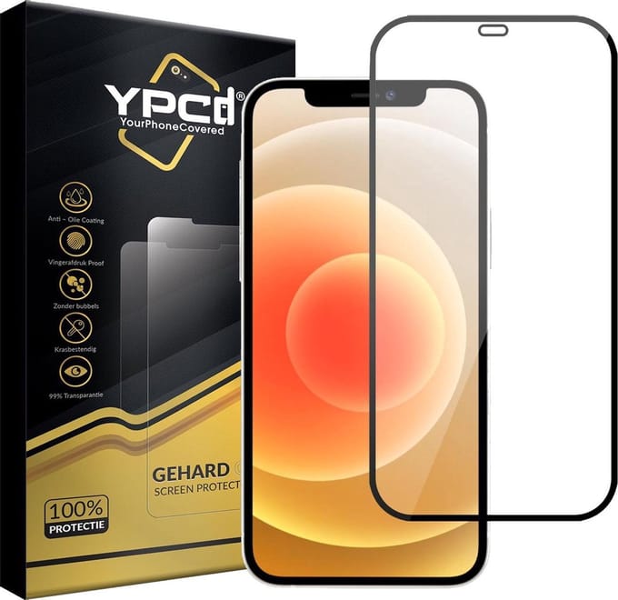 YPCd® Geschikt voor Apple iPhone 12 Pro Max Glass Screenprotector - Rand tot Rand