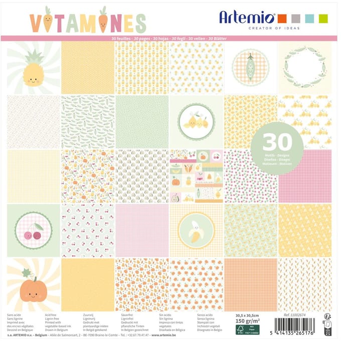 Scrapbook blok "Vitamine"