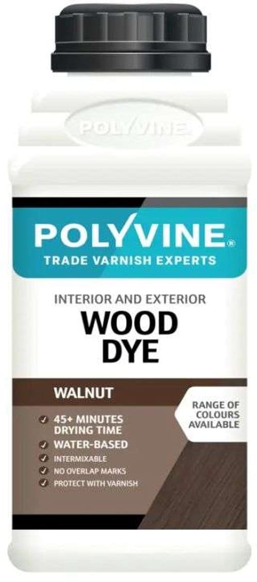 Polyvine Wood Dye Houtbeits Walnoot 1 Liter
