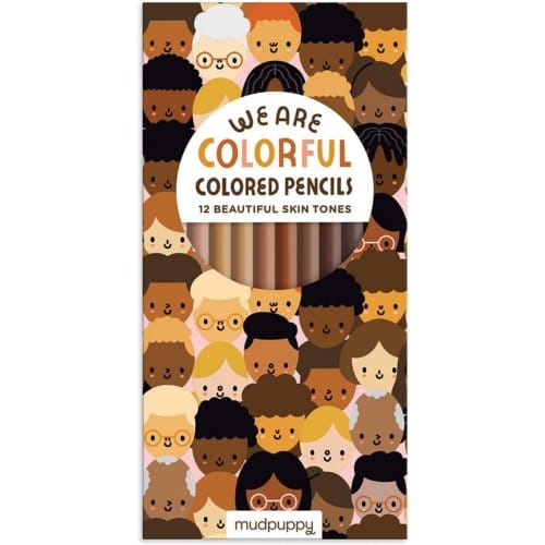 We Are Colorful Skin Tone Colored Pencils - Galison Mudpuppy