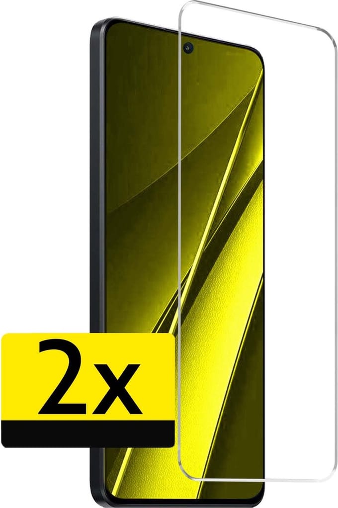 Screenprotector - Geschikt voor Xiaomi Poco X6 - 2 Stuks - Extra Sterk - Beschermglas - Gehard Glas - Tempered Glass - Screen Protector