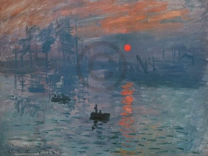 Kunstdruk Claude Monet - Impressionismo il levar 80x60cm